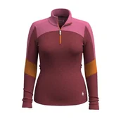 Bluzy narciarskie - Bluza Smartwool Classic Thermal Merino Base Layer Colorblock 1/4 Zip Boxed - miniaturka - grafika 1