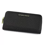 Portfele - Portfel damski skórzany BASILE LADY3814282 Czarny - miniaturka - grafika 1