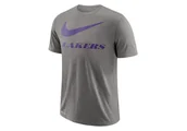 Koszulki męskie - Nike Nba Los Angeles Lakers Dry Tee Swoosh Dark Grey Heather - miniaturka - grafika 1