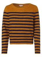 Swetry damskie - Tommy Hilfiger - Sweter damski z dodatkiem alpaki, niebieski|żółty - miniaturka - grafika 1
