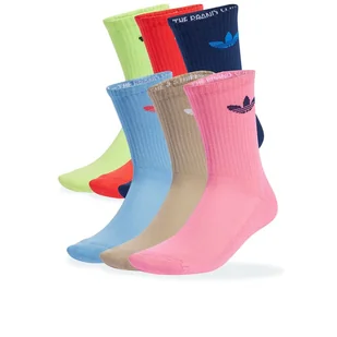 Skarpetki unisex adidas Originals Trefoil Cushion Crew Socks 6 Pairs JY2679 - multikolor - Skarpetki męskie - miniaturka - grafika 1