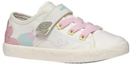 Buty dla dziewczynek - Geox J Gisli Girl C Sneakersy dziewczęce, Biały, różowy, 35 EU - miniaturka - grafika 1
