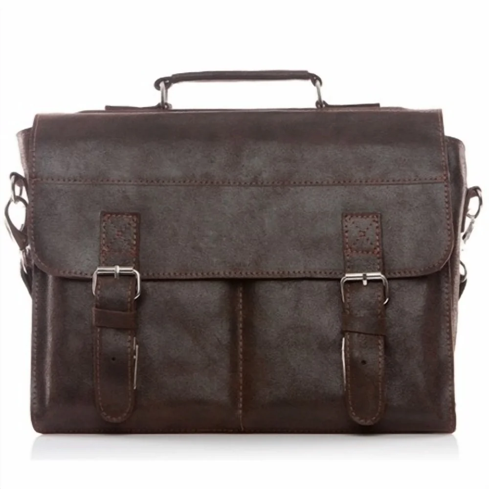 Torba na ramię skórzana Vintage brązowa BV35