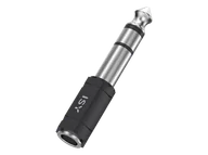Kable - Adapter Jack 3.5mm - 6.35mm ISY IAU-1003 Czarny - miniaturka - grafika 1