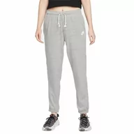 Spodnie damskie - NIKE Damskie spodnie W NSW Gym VNTG Easy Pants, Dk Grey Heather/White, M - miniaturka - grafika 1