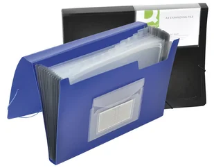 Q-Connect Teczka harm. z gumką , PP, A4, czarna KF01276 - Teczki i skoroszyty - miniaturka - grafika 2