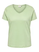 Koszulki i topy damskie - ONLY Koszulka w kolorze jasnozielonym - miniaturka - grafika 1