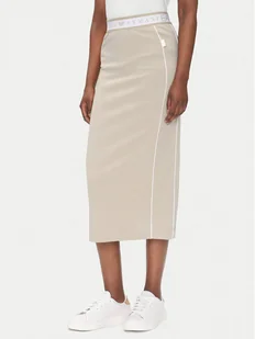 EA7 Emporio Armani Spódnica midi 7W000279 AF12501 U6155 Beżowy Regular Fit - Spódnice - miniaturka - grafika 1
