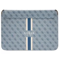 Torby na laptopy - Guess Sleeve Etui Pokrowiec Do Laptopów 16" Niebieski/ Blue 4G Printed Stripes - miniaturka - grafika 1