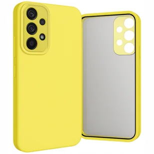 Etui do Galaxy A52 4G / 5G / A52s 4G Osłona Kamery, Żółte, Plecki Szkło - Etui i futerały do telefonów - miniaturka - grafika 1