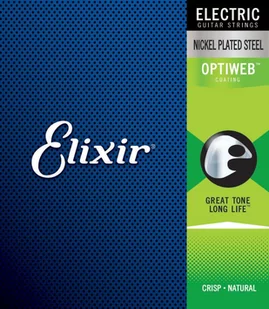 Elixir 19002 Optiweb struny do git elektr 9-42 ELI19002 - Struny gitarowe  - miniaturka - grafika 1
