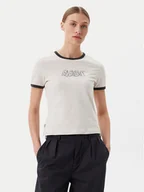 Koszulki i topy damskie - Element T-Shirt ELJZT00138 Beżowy Regular Fit - miniaturka - grafika 1