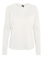 Koszulki i topy damskie - VERO MODA Damska koszulka Vmpaula L/S Noos, Snow White, XS - miniaturka - grafika 1