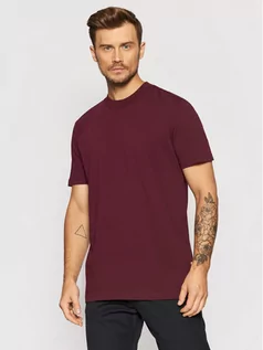 Koszulki męskie - Selected Homme T-Shirt Colman 200 16077385 Fioletowy Relaxed Fit - grafika 1