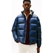 Kurtki męskie - Tommy Hilfiger Puchowa kurtka SHINY | Regular Fit - miniaturka - grafika 1