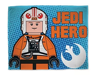 Sahinler 22710007 Lego Star Wars koc polarowy, poliester, 100 x 150 cm, niebieski - Koce i narzuty dla dzieci - miniaturka - grafika 1