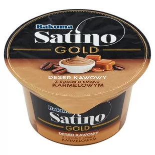 Bakoma - Satino Gold deser kawowy z sosem karmelowym - Desery mleczne - miniaturka - grafika 1