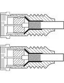 Kable - Kabel przyłączeniowy SAT (80 dB), szybkozłączka F 3,5m - miniaturka - grafika 1