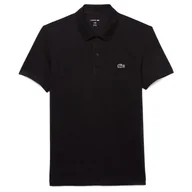 Koszulki męskie - Koszulka Lacoste Regular Fit Cotton Blend Polo DH5522-031 - czarna - miniaturka - grafika 1