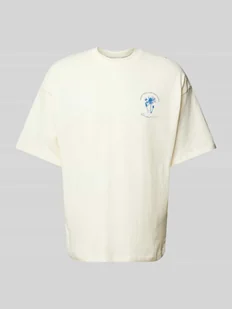 T-shirt o kroju oversized z nadrukiem z logo - Koszulki męskie - miniaturka - grafika 1