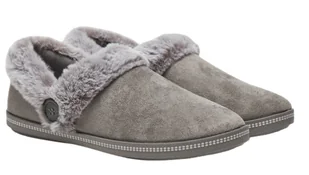 Kapcie damskie SKECHERS COZY CAMPFIRE FRESH TOAST zamsz szare futerko 39 EU - Kapcie damskie - miniaturka - grafika 1