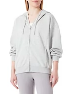 Bluzy damskie - Champion Damska bluza z kapturem Rochester 1919 z logo Full Zip, jasnoszary melanż (Lngym), XL, Jasnoszary melanż (Lngym), XL - miniaturka - grafika 1