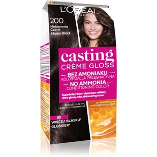Loreal Casting Creme Gloss 200 Hebanowa Czerń - Farby do włosów i szampony koloryzujące - miniaturka - grafika 1