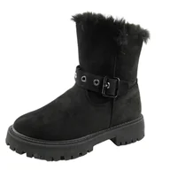 Kozaki damskie - Kozaki damskie VINCEZA 34632 ocieplane czarne - miniaturka - grafika 1