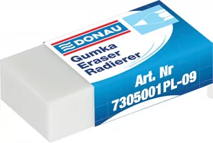 Gumka uniwersalna 41x21x11mm biała - Donau - Przybory szkolne - miniaturka - grafika 1