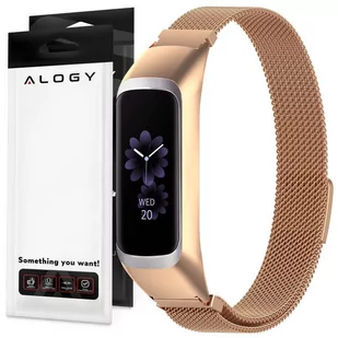 Bransoleta Milanese pasek Alogy stal nierdzewna do Samsung Galaxy Fit 2 SM- - Akcesoria do smartwatchy - miniaturka - grafika 1