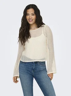 ONLY Sweter w kolorze kremowym - Swetry damskie - miniaturka - grafika 1