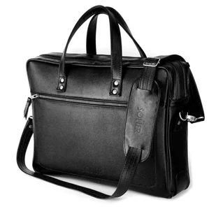 Kemer Torba skórzana na laptop 15.4 Newbridge TORBA SL05 BLACK-0 - Torby męskie - miniaturka - grafika 1