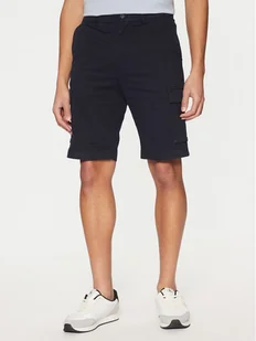 Calvin Klein Szorty materiałowe Modern Twill K10K114067 Granatowy Regular Fit - Spodenki męskie - miniaturka - grafika 1