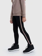 Legginsy - 4F Legginsy 4FJAW23TTIGF094 Czarny Slim Fit - miniaturka - grafika 1
