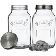 Pojemniki kuchenne - Kilner Zestaw 2 słoikow do kiszenia 1l 0025.010 0025.010 - miniaturka - grafika 1