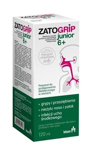 3M VISCOPLAST S.A. 3M VISCOPLAST S.A Zatogrip Junior 6+ syrop wzmacniający odporność 120 ml - Przeziębienie i grypa - miniaturka - grafika 1