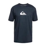 Koszulki męskie - Męska Koszulka UV QUIKSILVER SOLIDSTREAK SFSH EQYWR03386-BYJ0 – Granatowy - miniaturka - grafika 1