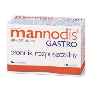 Pharma NERR SP.Z O.O Mannodis Gastro błonnik rozpuszczalny 120 kapsułek - Odchudzanie i oczyszczanie - miniaturka - grafika 1