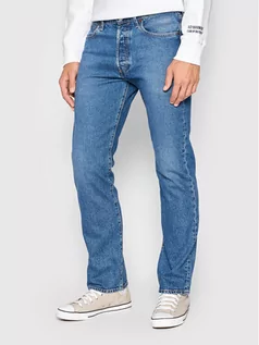 Spodnie męskie - Levi's Jeansy 501 00501-3321 Niebieski Original Fit - grafika 1