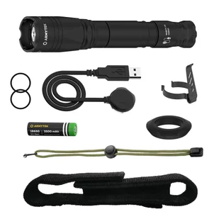 Latarka Taktyczna Armytek Dobermann Pro Magnet USB White 1400 lumenów - Latarki - miniaturka - grafika 1