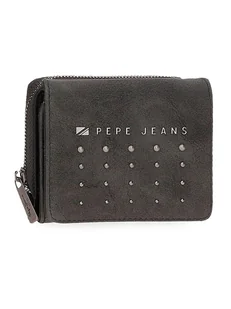 Pepe Jeans Portfel "Holly" w kolorze antracytowym - 10 x 8 x 3 cm - Portfele - miniaturka - grafika 1