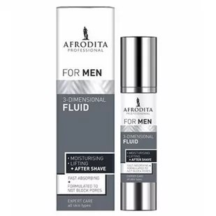 Afrodita, For Men 3-dimensional Fluid, Krem do twarzy, 45ml - Kremy do twarzy - miniaturka - grafika 1