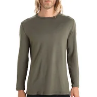 Koszulki męskie - Koszulka Icebreaker Merino 260 Tech Long Sleeve Crewe Thermal Top 1043710691 - zielona - miniaturka - grafika 1