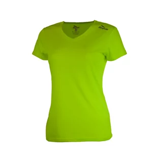 Koszulki i topy damskie - ROGELLI RUN PROMOTION 801.222 - damska koszulka do biegania, fluorowa - grafika 1