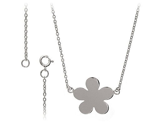 Rodowany naszyjnik kwiatek fn228 - 4,2g.