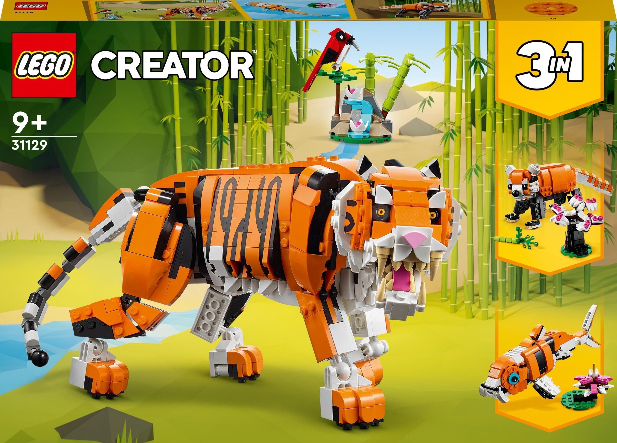 LEGO Creator 3 w 1 Majestatyczny tygrys 4 szt. 31129