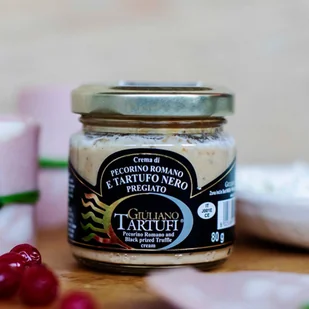 Krem serowy z Pecorino z czarną drogocenną truflą, 80 g - Majonezy i dressingi - miniaturka - grafika 1