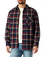 Koszule męskie - Urban Classics Męska koszula Heavy Oversized Checked Shirt Heavy/Red, XXL - miniaturka - grafika 1