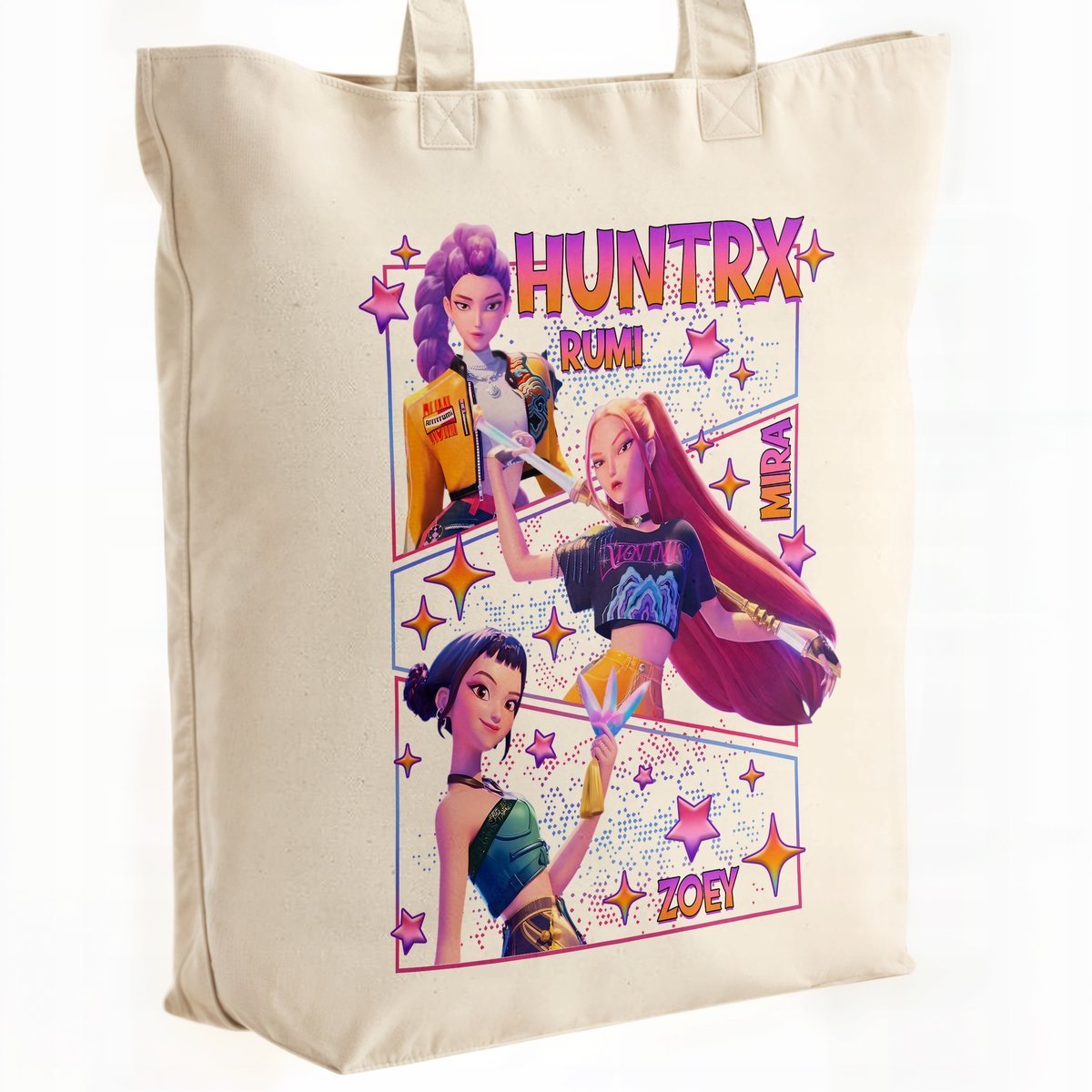 Torba bawełniana premium KPopowe Łowczynie Demonów Huntrix Saja Dla Fanów
