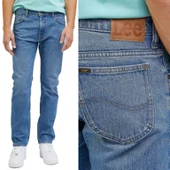 Spodnie męskie - Lee RIDER SLIM Moody Blue Used DOPASOWANE ZWĘŻANE BLUE DżINS W33 L32 - miniaturka - grafika 1